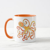 Funny Oranje Octopus Mok (Links)