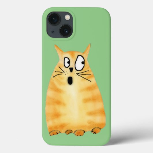 Funny Oranje Tabby Cat Case-Mate iPhone Case (Achterkant)