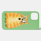 Funny Oranje Tabby Cat Case-Mate iPhone Case (Achterkant (horizontaal))