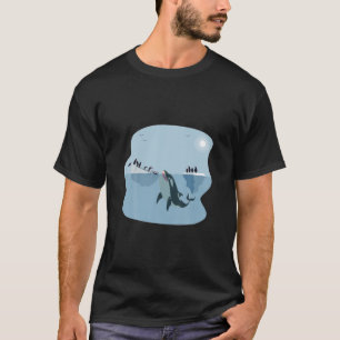 Funny Orca Whale Art voor vrouwen Cute Killer T-shirt