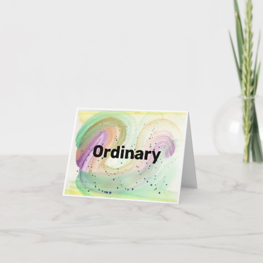 Funny Ordinaire Compliment Carte de voeux ou pas! (Devant)