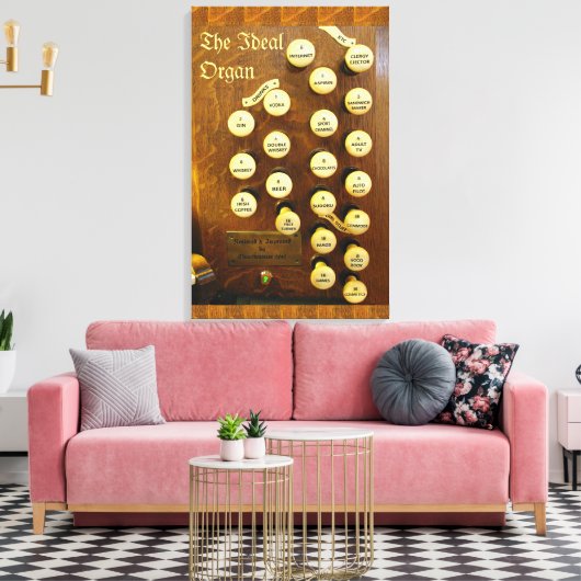 Funny organ canvas afdruk (Insitu (Woonkamer))
