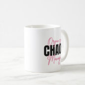 Funny Organized Chaos Manager Mug  (Devant droit)