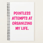 Funny "ORGANIZING MY LIFE" Planner (Voorkant)