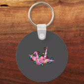 Funny Origami Christmas Graphics Lights Lover  Sleutelhanger (Voorkant)