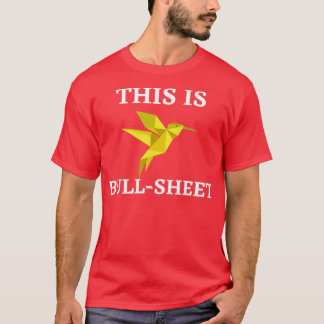 Funny Origami Dit is BullSheet T T-shirt