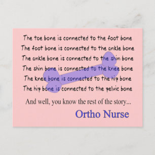 Funny Orthopedic Nurse Gifts Briefkaart