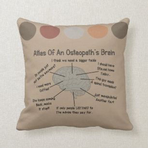 Funny Osteopath's Brain Kussen