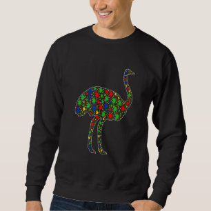 Funny Ostrich Animals Puzzle Piessm Autisme Awaren Trui