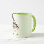 Funny Ostrich Coffee Mok - Aangepaste tekst (Voorkant rechts)