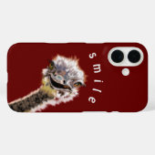 Funny Ostrich coque iphone (Verso (horizontal))