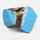 Funny Ostrich Cravate Smile - Choisir la couleur (Roulé)