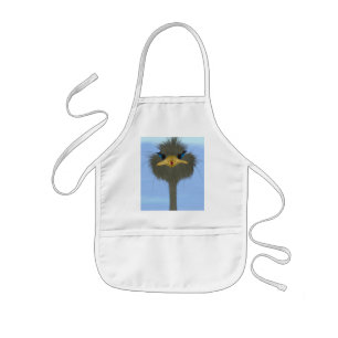 Funny Ostrich George en Cute Ladybug Kinder Schort