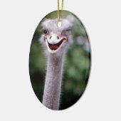Funny Ostrich Keramisch Ornament (Links)