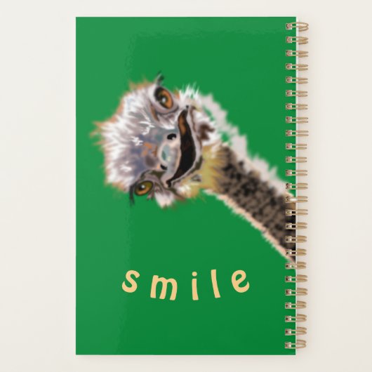 Funny Ostrich Planner (Achterkant)