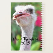 Funny Ostrich Visage Nom personnalisé (Dos)