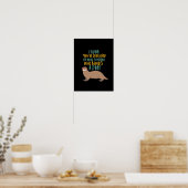 Funny Otter Cartoon Vertrouwd met Dam Beaver Poster (Keuken)
