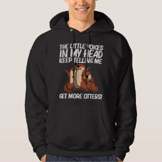 Funny Otter Gift voor mannen Zee Otter Animal Pe Hoodie