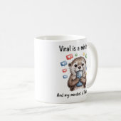 Funny Otter Nap Time Mug - Viral Mindset Coffee Cu (Devant droit)
