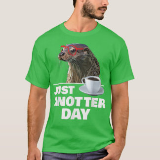 Funny Otter net op de dag van de otter T-shirt