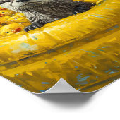 Funny Otter Rubber Duck Pool Poster (Hoek)