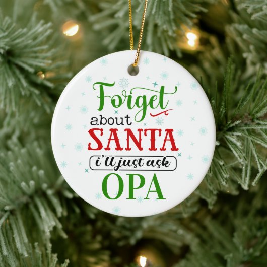 Funny Oublier Père Noël OPA Ornement de Noël (Arbre)