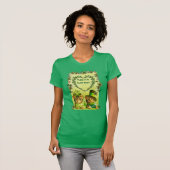 FUNNY OUDE FASHION ST.PATRICK'S DAY CATS MET HEART T-SHIRT (Voorkant volledig)