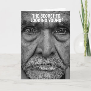 FUNNY OUDE MAN BIRTHDAY KAART VOOR HEM