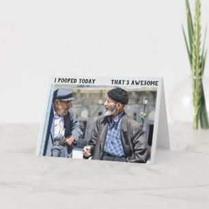 FUNNY OUDE MAN DIE OUDERE BIRTHDAY-KAART WORDT KAART