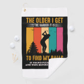 Funny Ouder Lost Golf Balls Gezegde Genoemd Golfhanddoek (Insitu)