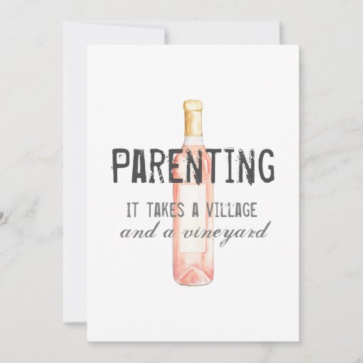 Funny Ouderschap Village and Vineyard Quote (Voorkant)