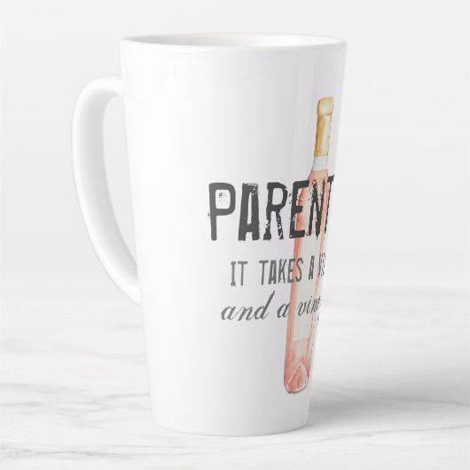 Funny Ouderschap Village and Vineyard Quote Latte Mok (Linkerhoek)