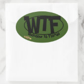 Funny oval sticker "Welkom in Florida" (Tas)