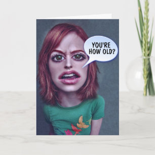 FUNNY OVER DE HILL BIRTHDAY-KAART FEESTDAGEN KAART