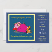 FUNNY Over the Hill Anniversaire Invitations - 70e (Devant)