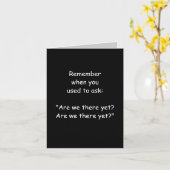 Funny Over the Hill Birthday card Kaart (Gele Bloem)