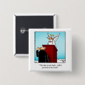 Funny Over the Hill Humor Birthday Button (Voorkant /achterkant)