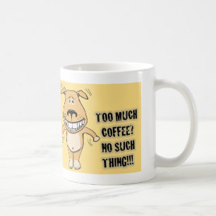 Funny Overcaffeinated Dog Koffiemok