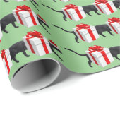Funny Oversize Long Black Cat Cadeaupapier (Rol Hoek)