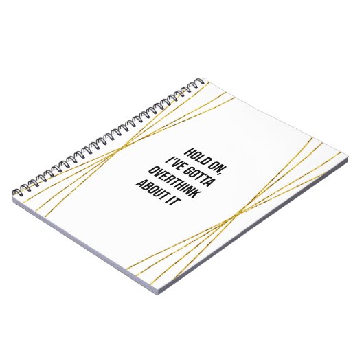 Funny Overthinker Carnet (Côté gauche)