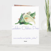 Funny  Owl Birthday Card Kaart (Achterkant)