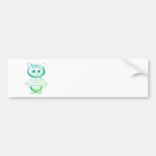 Funny owl bumpersticker (Voorkant)