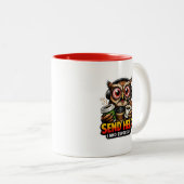 Funny Owl Coffee Espresso Office Mug (Devant droit)