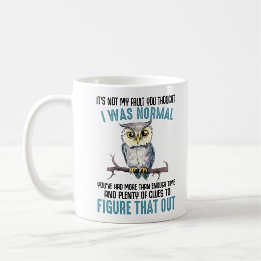 Funny Owl Gezegde Koffiemok (Links)