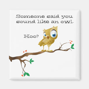 Funny Owl Gezegden Magneet