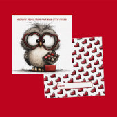 Funny Owl Valentine Card Notitiekaartje