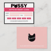 Funny P Appointment | Keukenkat Afsprakenkaartje (Voorkant / Achterkant)