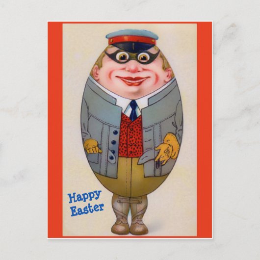 Funny  Paaseieren Man, Cute Briefkaart (Voorkant)