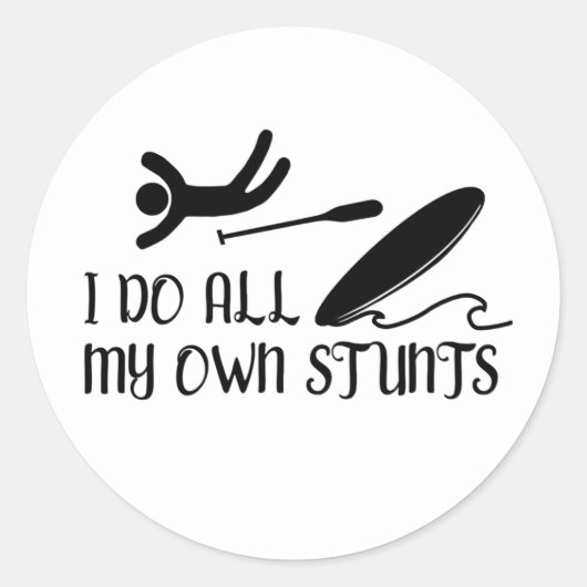 Funny Paddle Board Stickers (Voorkant)