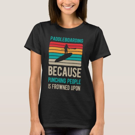 Funny Paddle Board T-shirt (Voorkant)